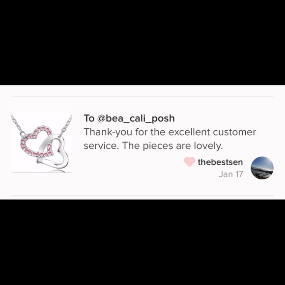 (Last 1)  Hearts Pendants Necklaces, turquoise with crystal elements - Picture 2 of 6